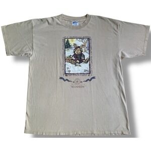 Vintage Boyds Bears "Mannheim" TBC 1998 Short Sleeve T-Shirt Size XL Beige